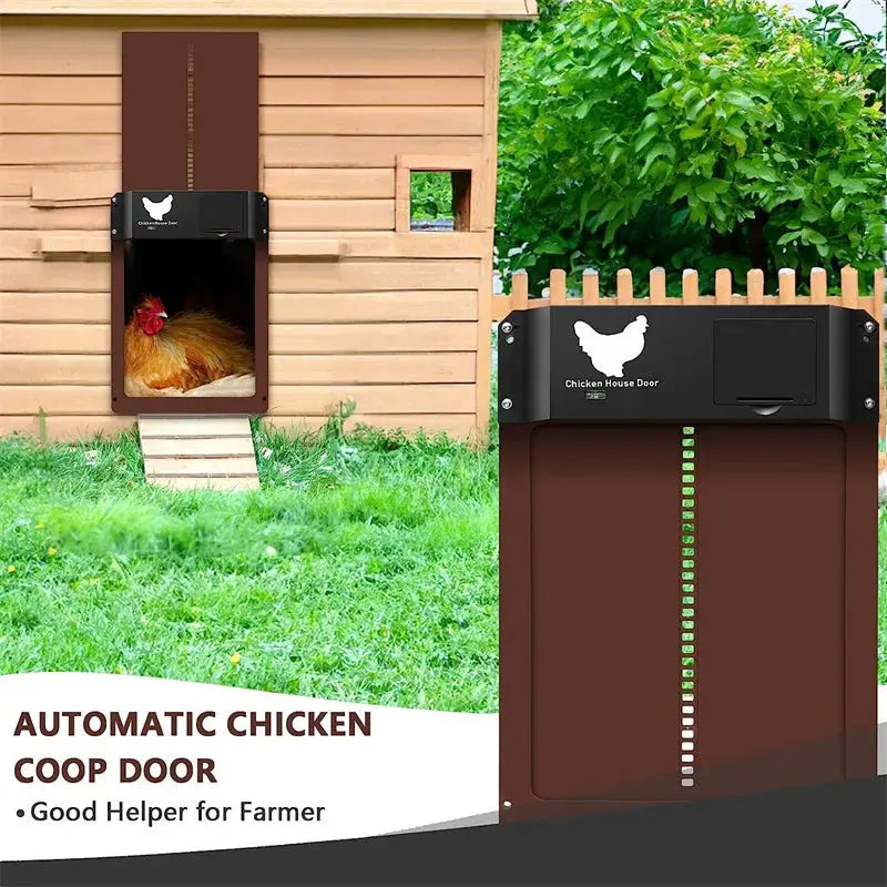 Eggs on Legs - Automatic Chicken Coop Door with Light Sensor - Battery Powered - Eggs on Legs