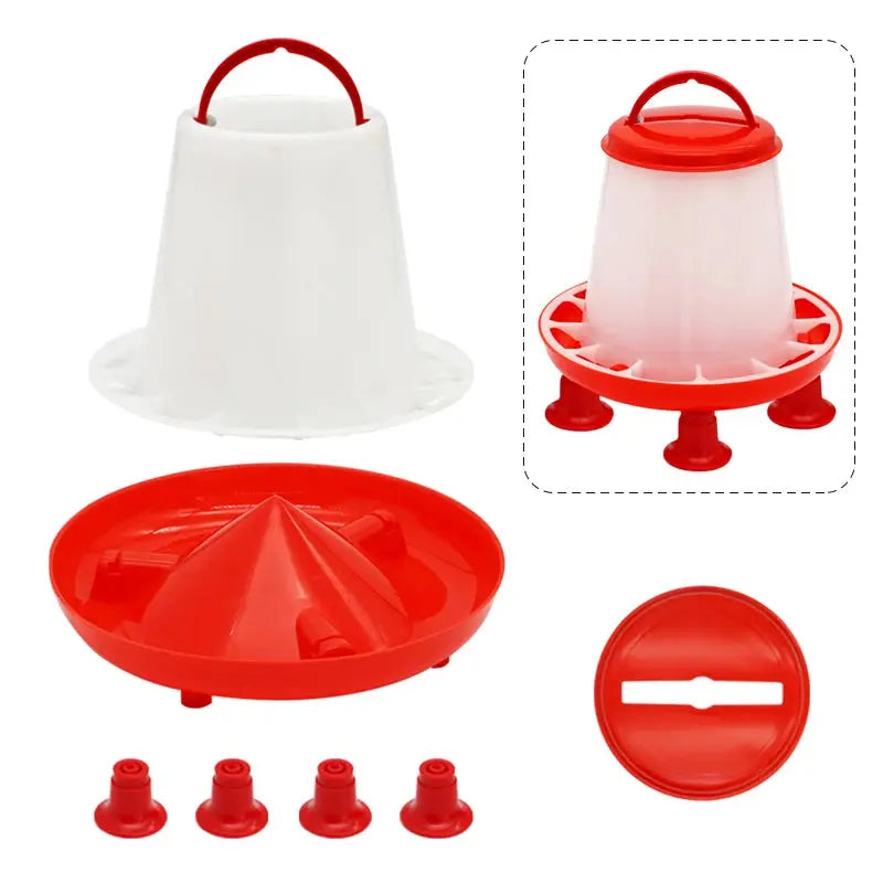 Eggs on Legs -  1.5kg/3L Feeder/Water Dispenser - Eggs on Legs