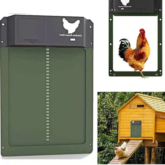 Eggs on Legs - Automatic Chicken Coop Door with Light Sensor - Battery Powered - Eggs on Legs