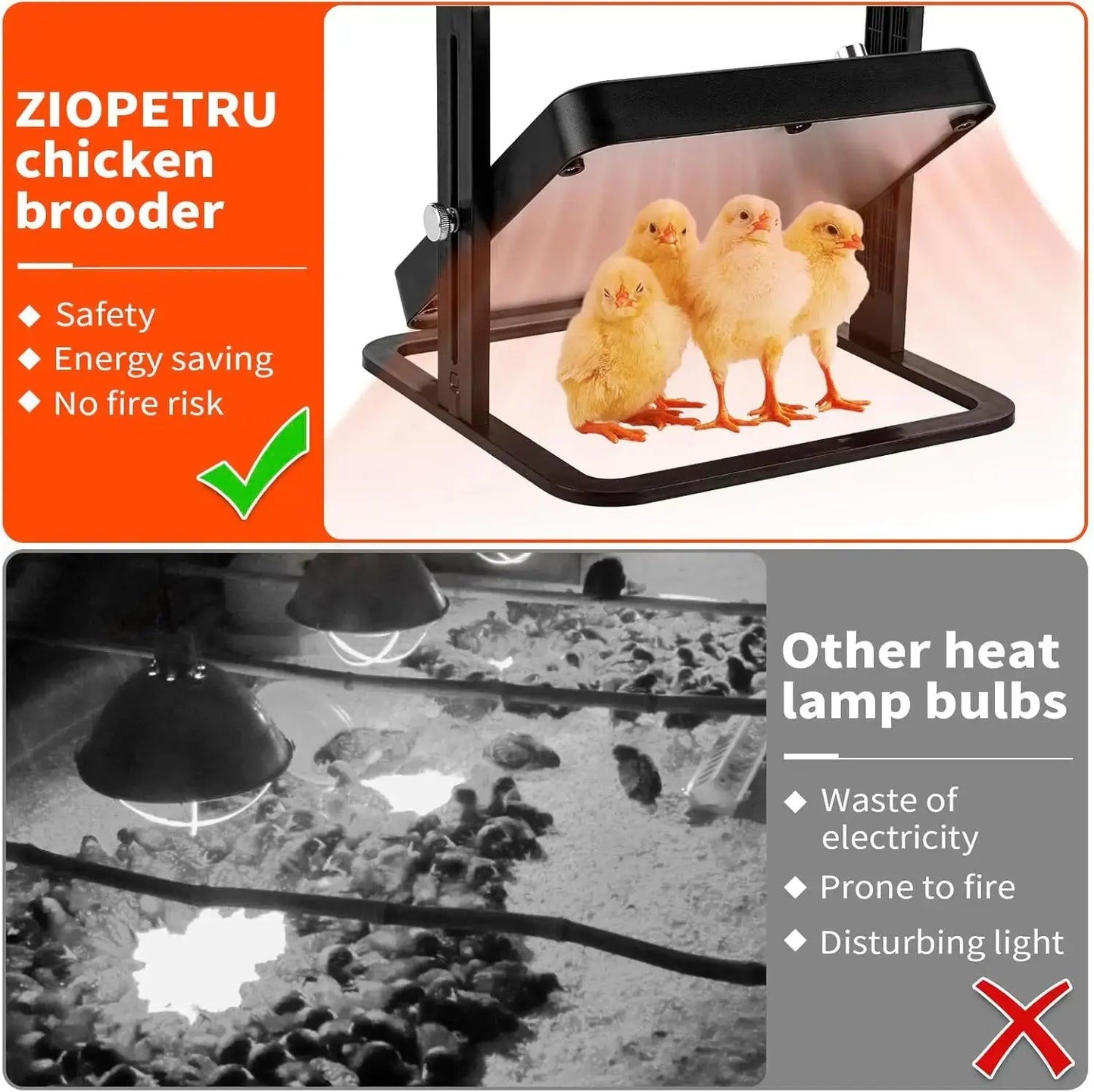 Eggs on Legs - Chick Heater with Adjustable Temperature - Eggs on Legs